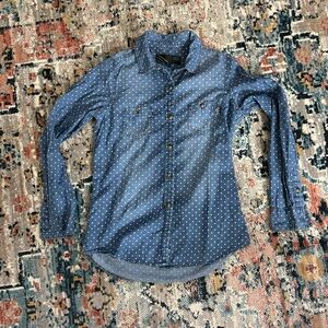 Vans Chambray Polkadot Button Up